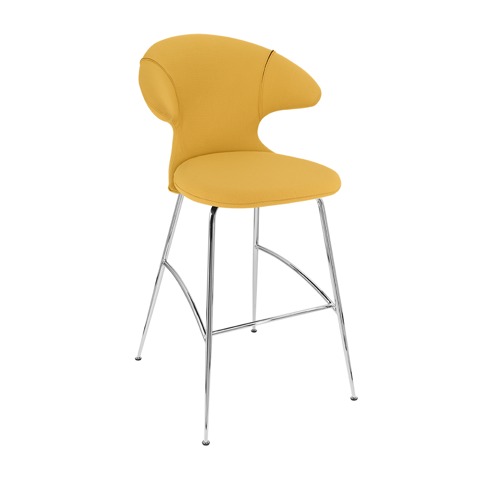 Tabouret de bar Time Flies Umage 590-09C5912-2, coloris Curry Sun/Chrome