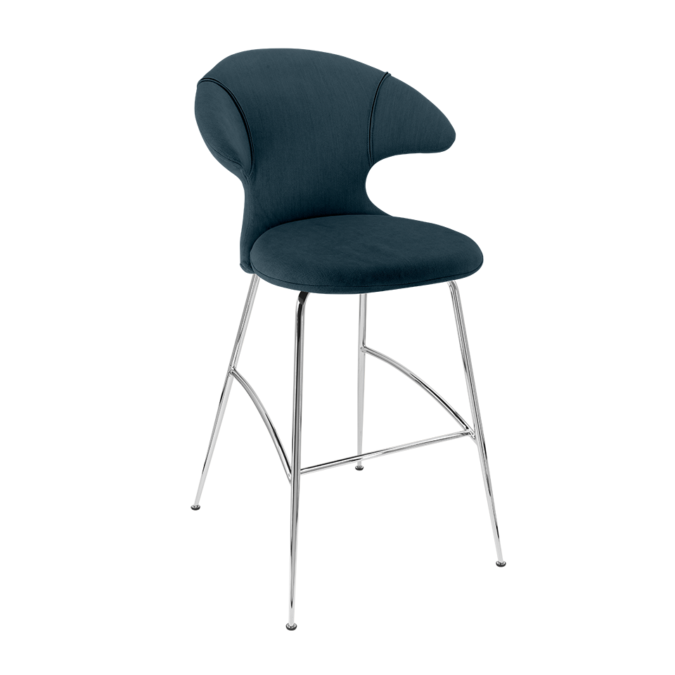 Tabouret de bar Time Flies Umage 590-15C5912-2, bleu Jet Air / chromé