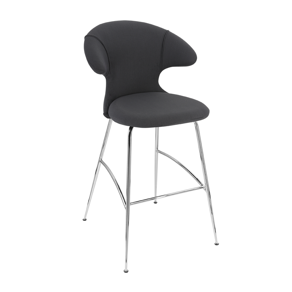Tabouret de bar Time Flies Umage 590-04C5912-2, coloris Shadow/Chrome