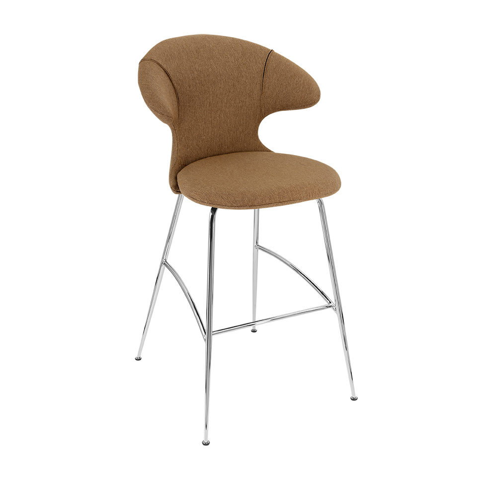 Tabouret de bar Time Flies Umage 590-01C5912-2, coloris Sugar Brown/Chrome