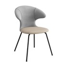 Umage Time Flies Chair with Silver Grey back, Sand seat and Black legs