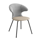 Umage Time Flies Chair with Silver Grey and Wellington back, Sand seat and Black legs