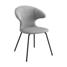Umage Time Flies Chair with Silver Grey back, Silver Grey seat and Black legs