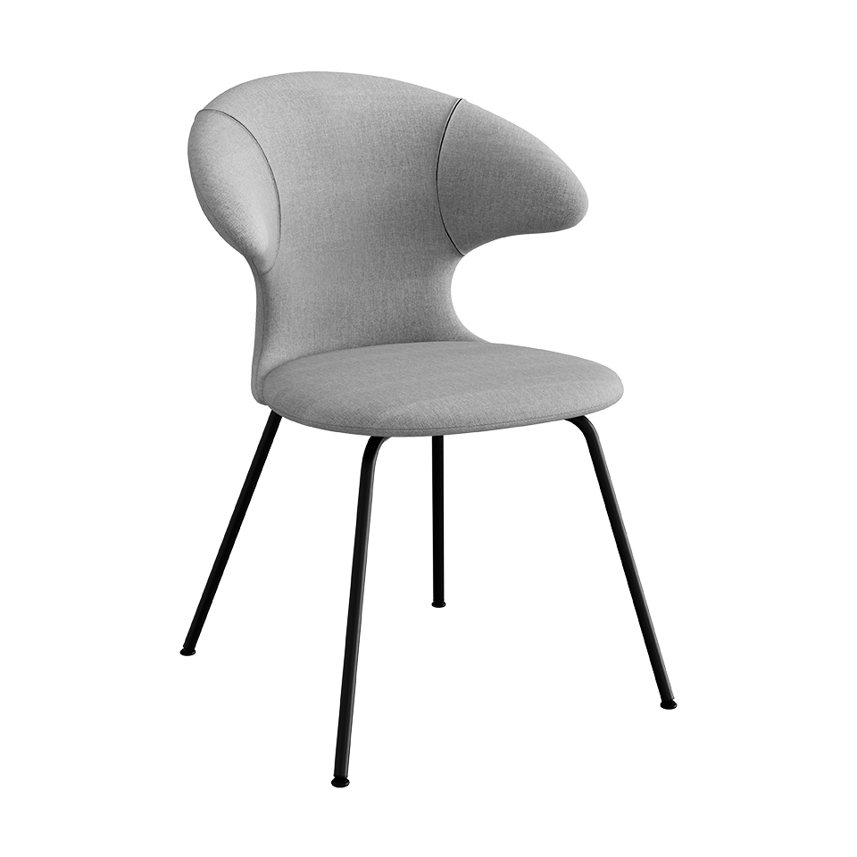 Umage Time Flies Chair with Silver Grey back, Silver Grey seat and Black legs