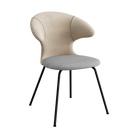 Umage Time Flies Chair with Sand back, Silver Grey seat and Black legs