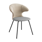 Umage Time Flies Chair with Sand and Burnt Almond back, Silver Grey seat and Black legs
