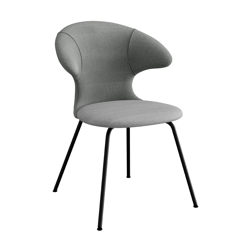 Umage Time Flies Chair with Slate Grey back, Silver Grey seat and Black legs