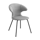 Umage Time Flies Chair with Silver Grey and Wellington back, Silver Grey seat and Black legs