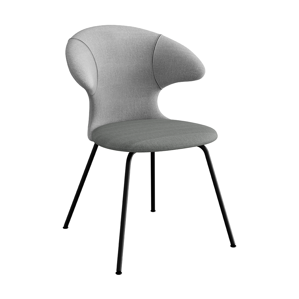 Umage Time Flies Chair with Silver Grey back, Slate Grey seat and Black legs