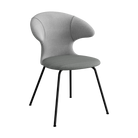 Umage Time Flies Chair with Silver Grey and Wellington back, Slate Grey seat and Black legs