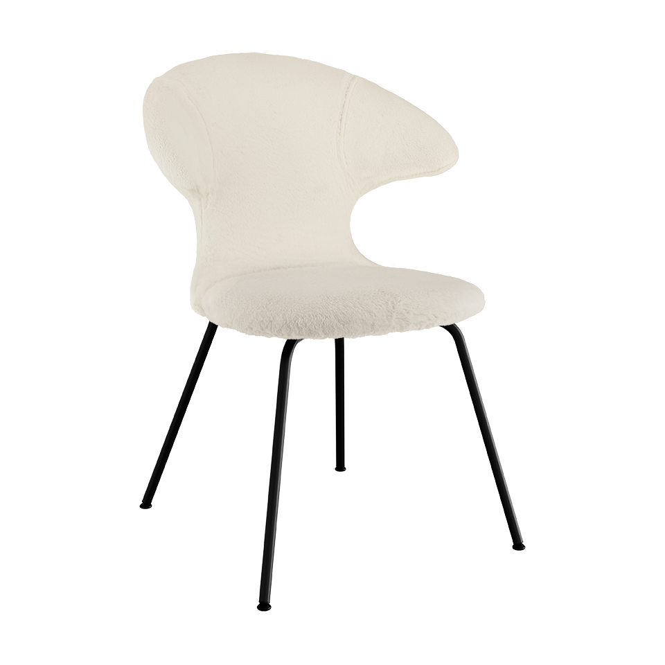 Umage 590-18C5901-3 Chaise Time Flies, ours en peluche blanc/noir