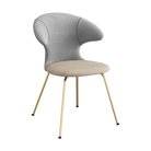Umage Time Flies Chair with Silver Grey back, Sand seat and Brass legs