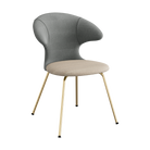 Umage Time Flies Chair with Slate Grey back, Sand seat and Brass legs