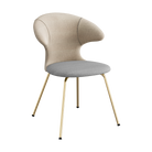 Umage Time Flies Chair with Sand back, Silver Grey seat and Brass legs