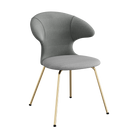 Umage Time Flies Chair with Slate Grey back, Silver Grey seat and Brass legs