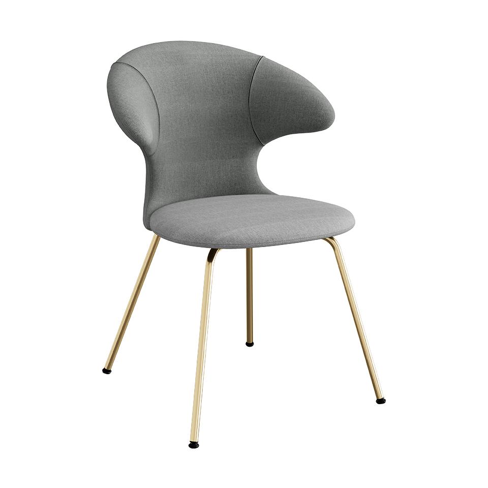 Umage Time Flies Chair with Slate Grey back, Silver Grey seat and Brass legs