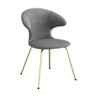 Umage Time Flies Chair with Slate Grey back, Slate Grey seat and Brass legs