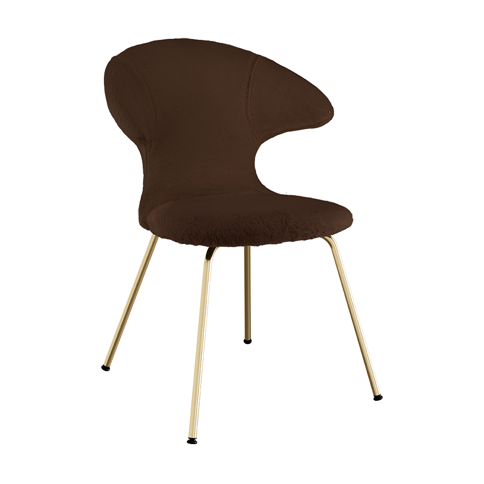 Umage 590-19C5901-1 Chaise Time Flies, Horizons en brun Teddy / laiton