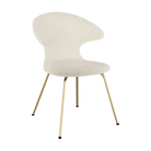 Umage 590-18C5901-1 Chaise Time Flies, ours en peluche blanc/laiton