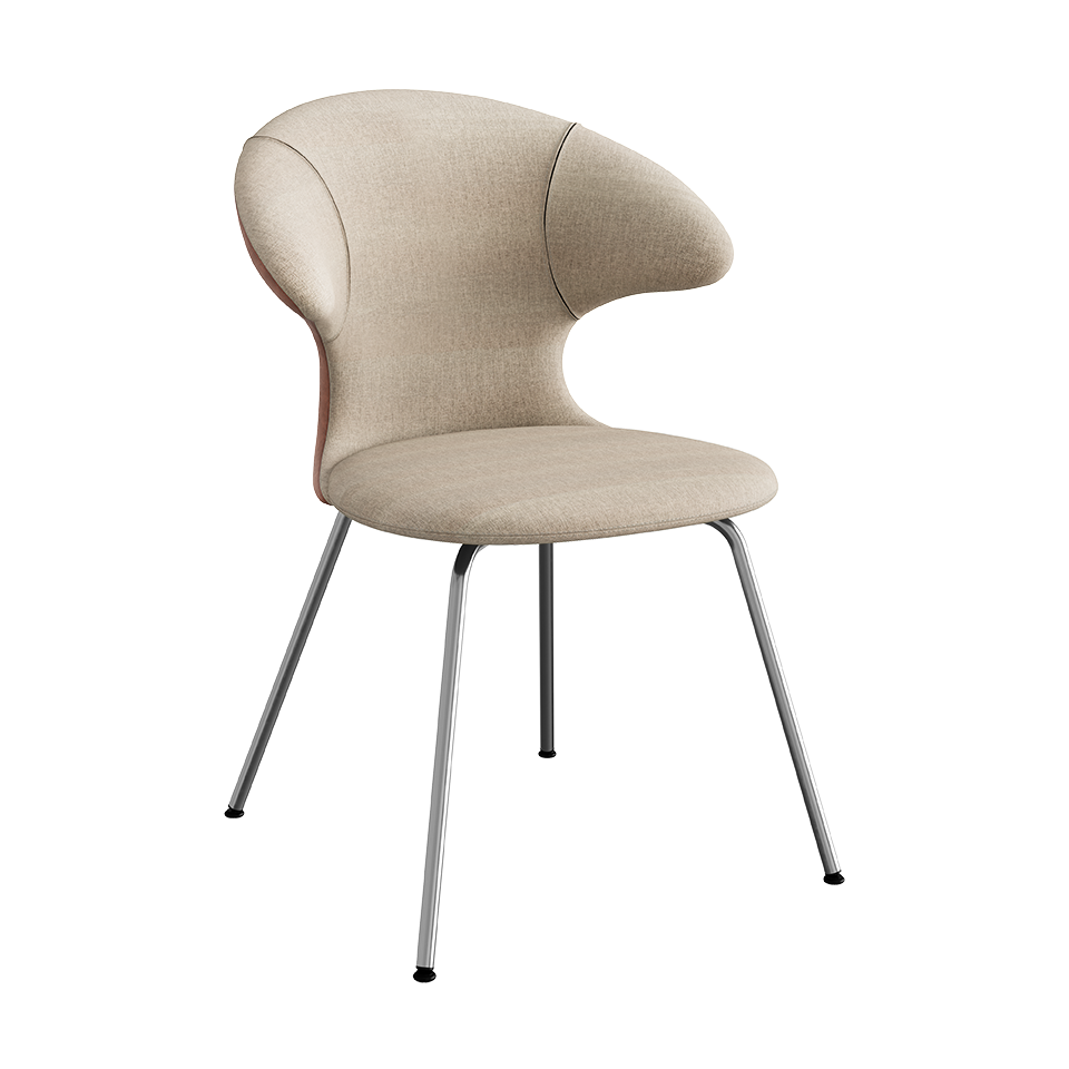 Umage Time Flies Chair with Sand and Burnt Almond back, Sand seat and Chrome legs