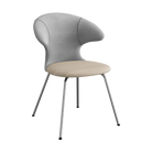 Umage Time Flies Chair with Silver Grey back, Sand seat and Chrome legs