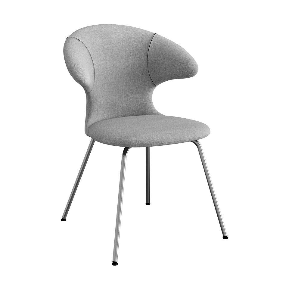 Umage Time Flies Chair with Silver Grey back, Silver Grey seat and Chrome legs