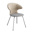 Umage Time Flies Chair with Sand back, Silver Grey seat and Chrome legs