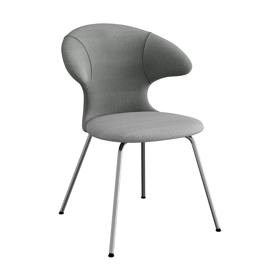 Umage Time Flies Chair with Slate Grey back, Silver Grey seat and Chrome legs