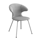 Umage Time Flies Chair with Silver Grey and Wellington back, Silver Grey seat and Chrome legs