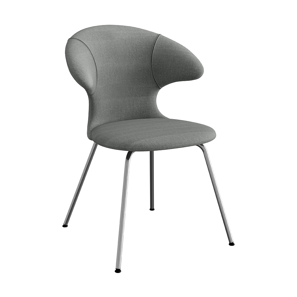 Umage Time Flies Chair with Slate Grey back, Slate Grey seat and Chrome legs