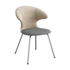 Umage Time Flies Chair with Sand back, Slate Grey seat and Chrome legs
