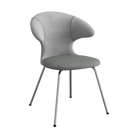 Umage Time Flies Chair with Silver Grey and Wellington back, Slate Grey seat and Chrome legs