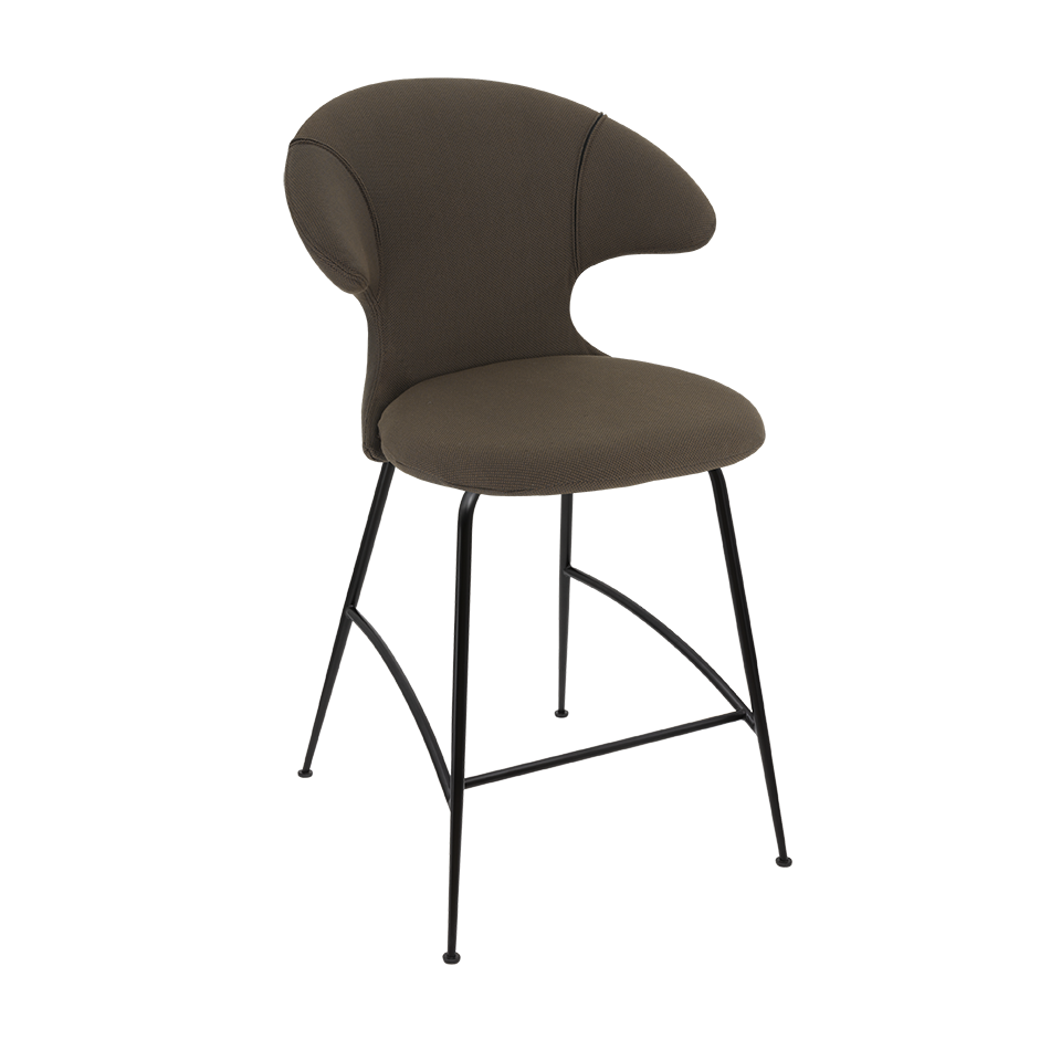 Umage 590-10C5913-3 Time Flies Counter Stool in Mocca with Black legs