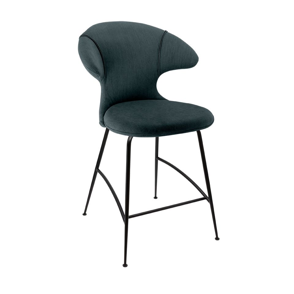 Umage 590-17C5913-3 Time Flies Counter Stool in Quantum Blue with Black legs