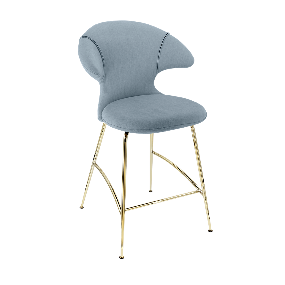 Umage 590-14C5913-1 Time Flies Counter Stool in Bright Skies with Brass legs