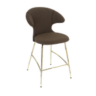 Umage 590-10C5913-1 Time Flies Counter Stool in Mocca with Brass legs