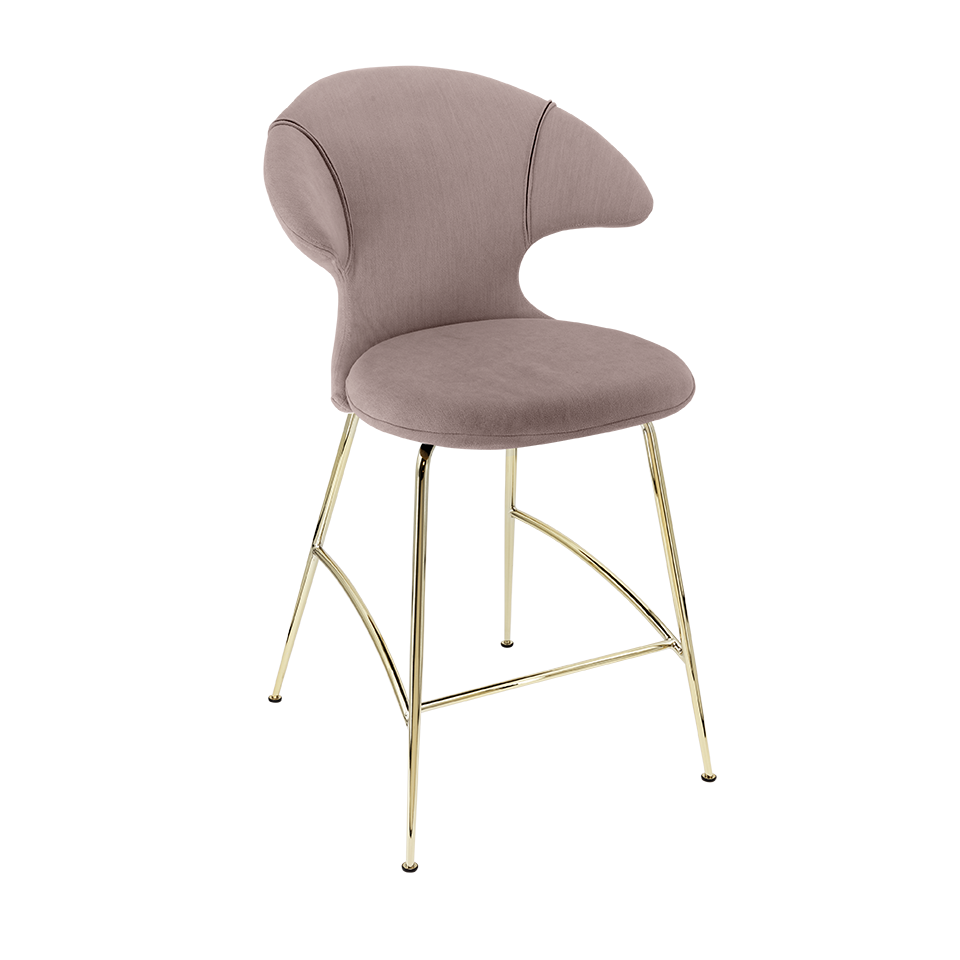 Umage 590-07C5913-1 Time Flies Counter Stool in Monrose with Brass legs