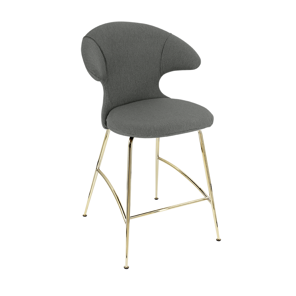 Umage 590-12C5913-1 Time Flies Counter Stool in Morning Meadows with Brass legs