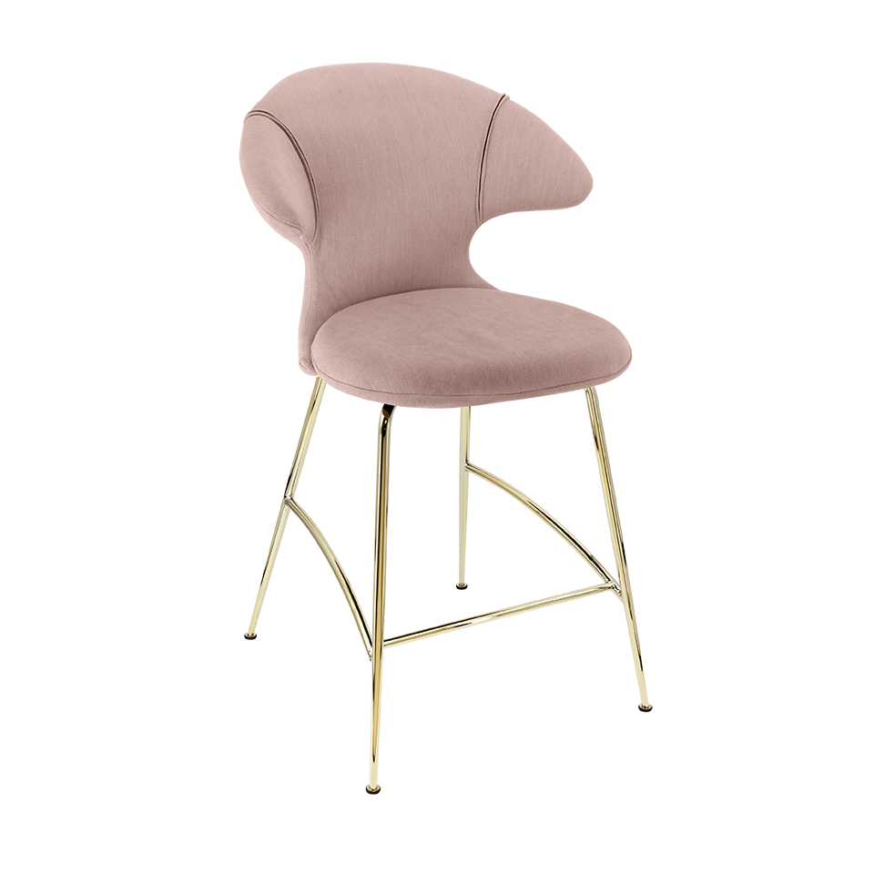 Umage 590-16C5913-1 Time Flies Counter Stool in Stone Rose with Brass legs