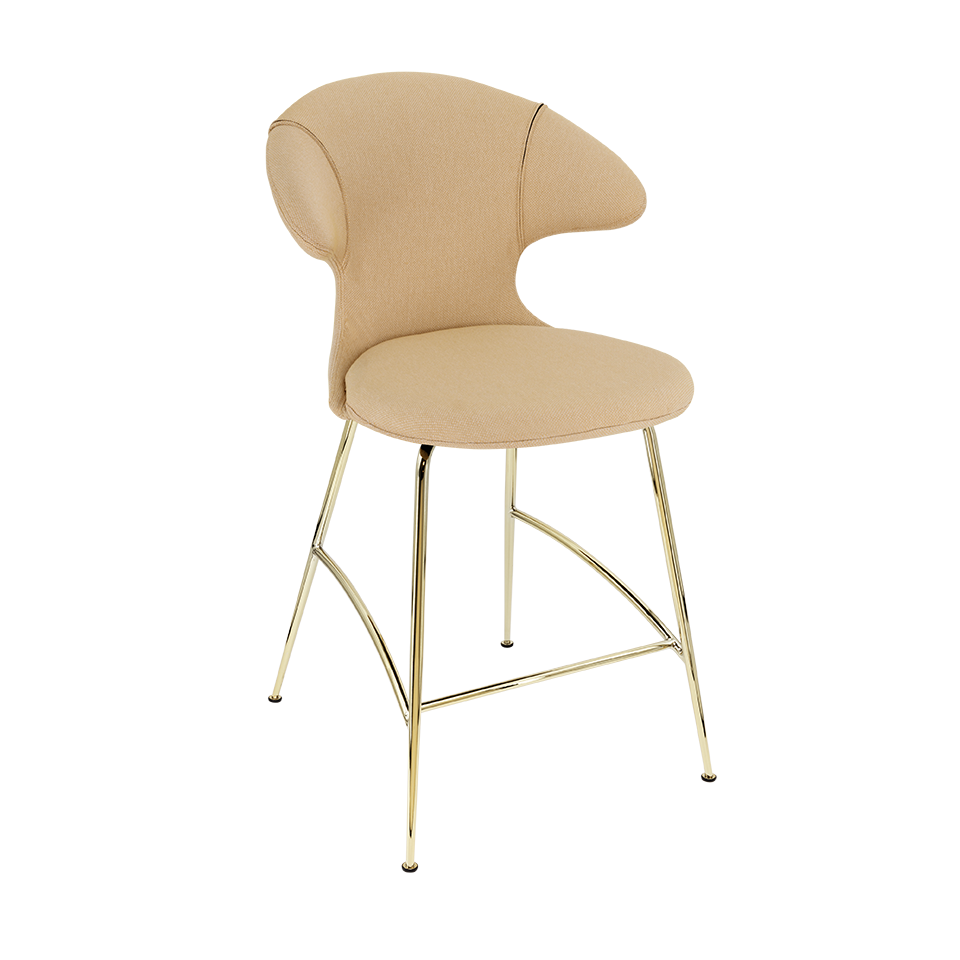 Umage 590-11C5913-1 Time Flies Counter Stool in Summer Shine with Brass legs