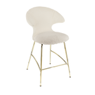 Umage 590-18C5913-1 Time Flies Counter Stool in Teddy White with Brass legs