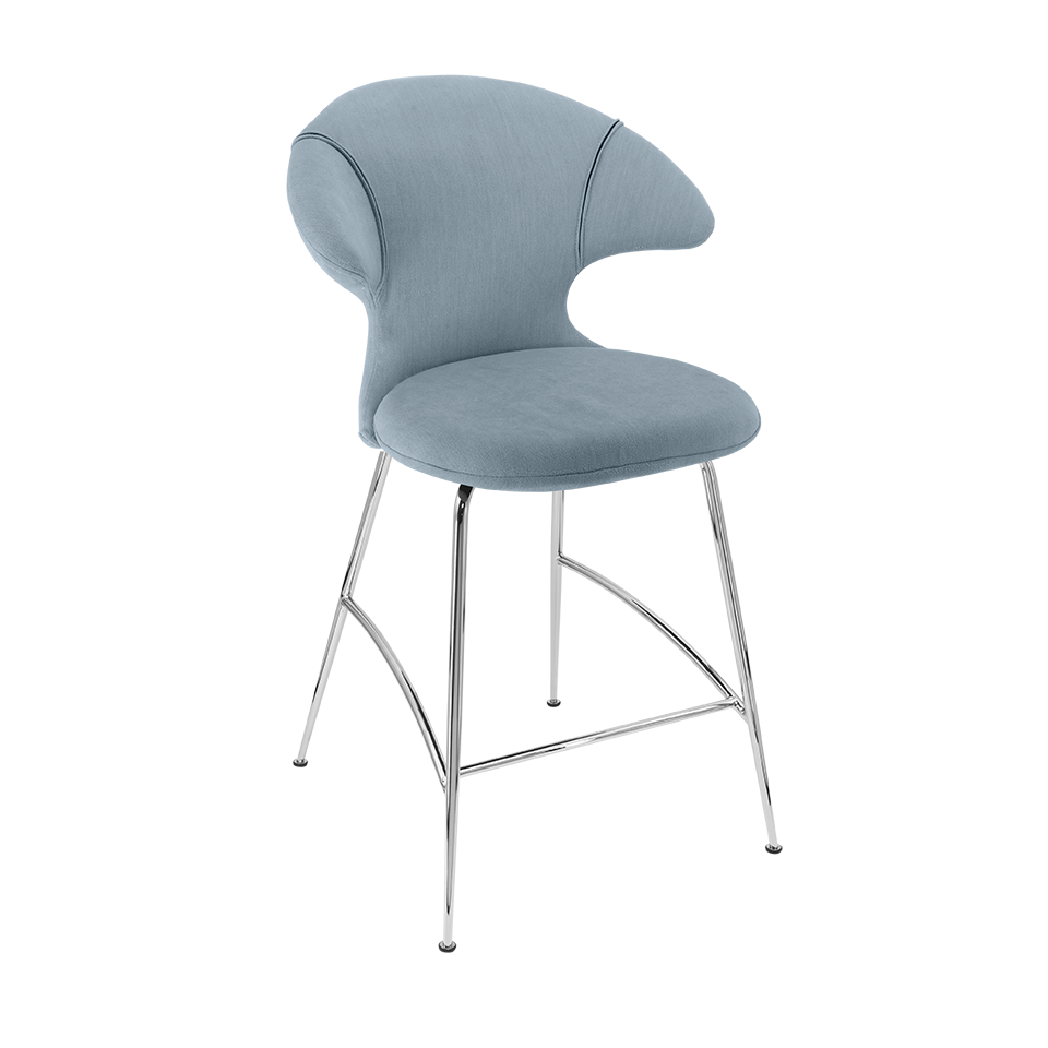 Umage 590-14C5913-2 Time Flies Counter Stool in Bright Skies with Chrome legs