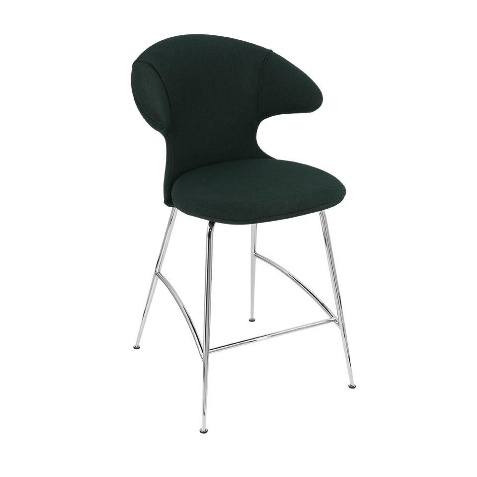 Umage 590-13C5913-2 Time Flies Counter Stool in Calm Seas with Chrome legs