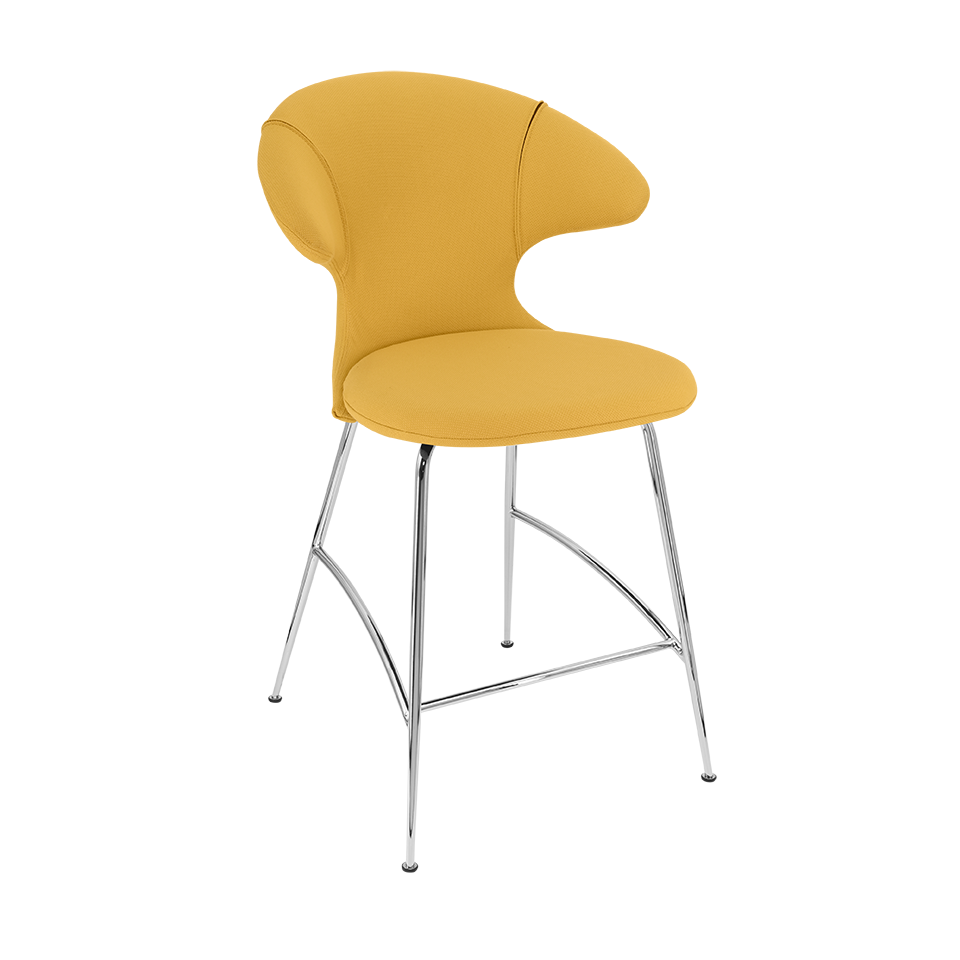 Umage 590-09C5913-2 Time Flies Counter Stool in Curry Sun with Chrome legs