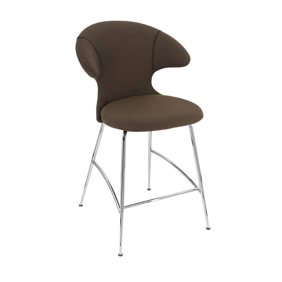 Umage 590-10C5913-2 Time Flies Counter Stool in Mocca with Chrome legs