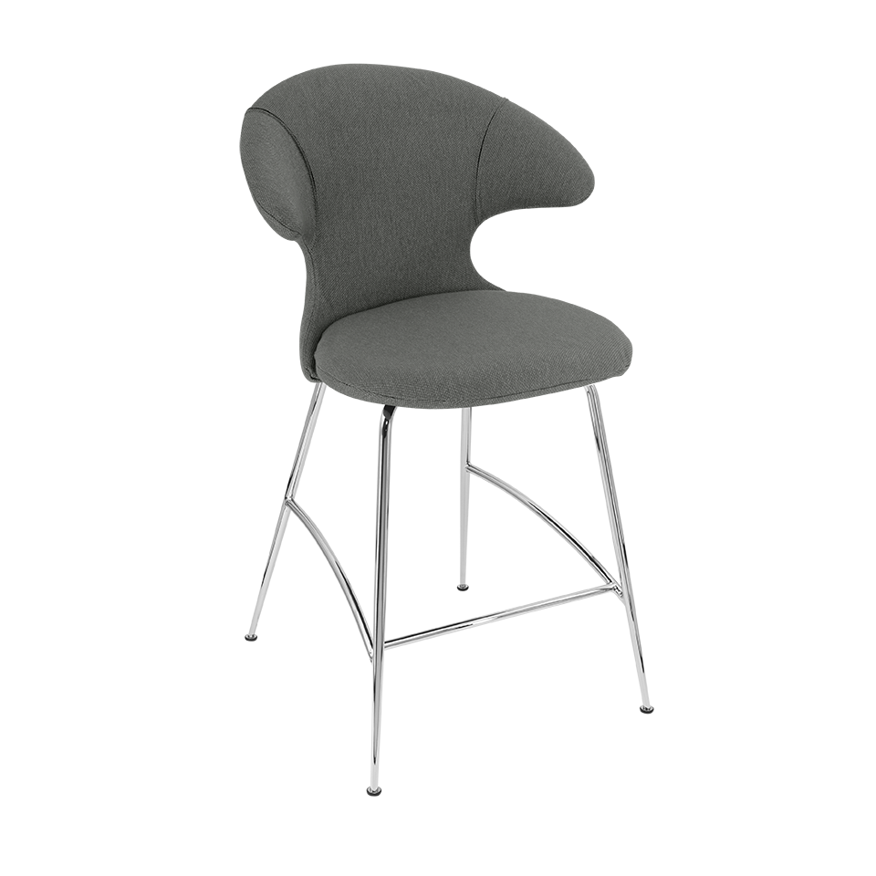 Umage 590-12C5913-2 Time Flies Counter Stool in Morning Meadows with Chrome legs