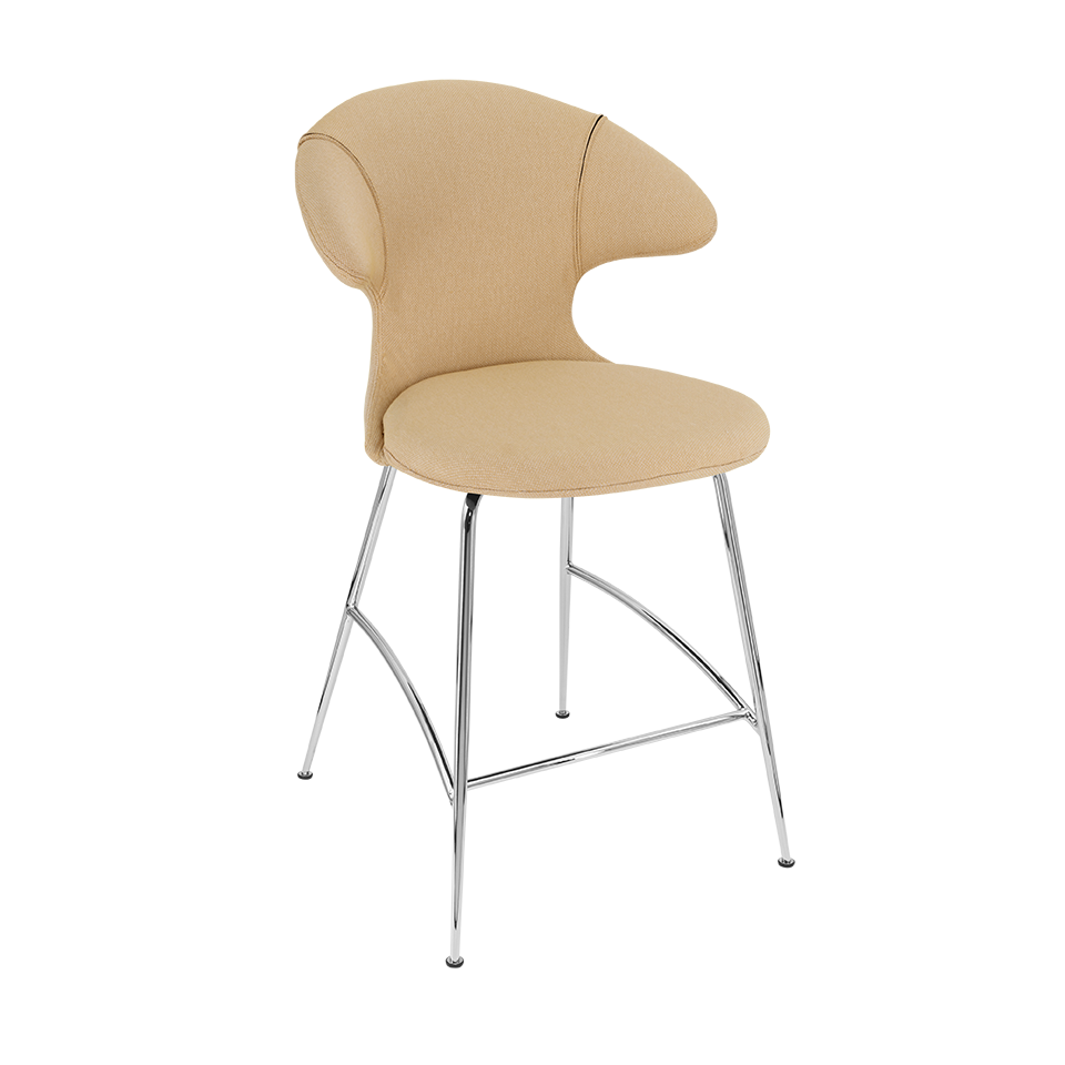 Umage 590-11C5913-2 Time Flies Counter Stool in Summer Shine with Chrome legs