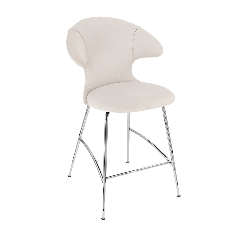 Umage 590-02C5913-2 Time Flies Counter Stool in White Sands with Chrome legs