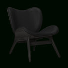 Umage 5102C5501-12 A Conversation Piece Lounge Chair, Low in Black Oak and Black