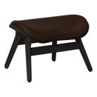 Umage 5105C5573-11 A Conversation Piece Ottoman in Black Oak with Brown Hope leather